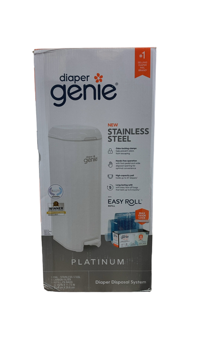 Shop Diaper Genie Platinum Diaper Pail, White at Goodbuygears