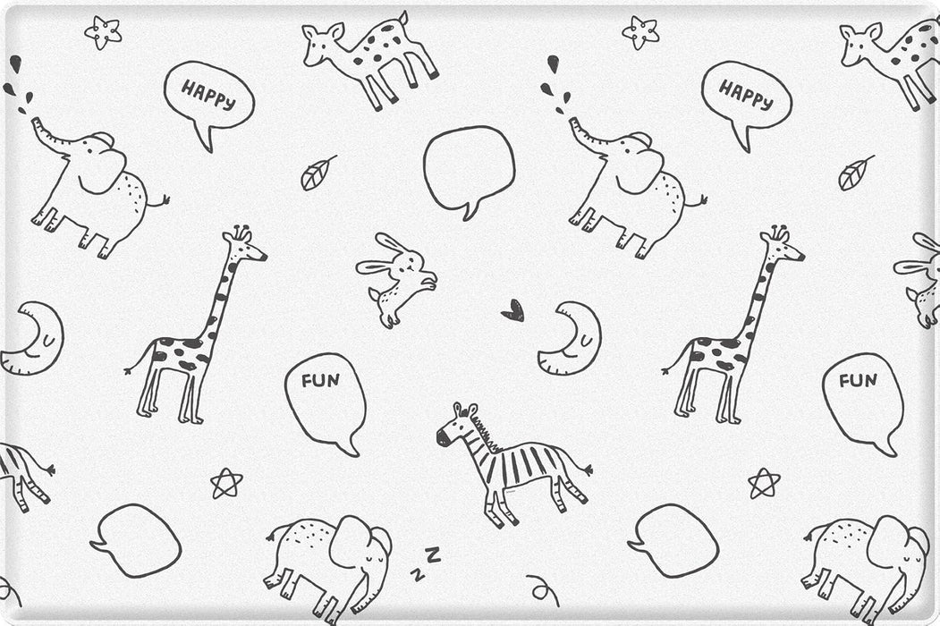Shop Parklon PureSoft Play Mat, Animal Talk + Zig Zag, Large (82.7" x 55.1") at Goodbuygears