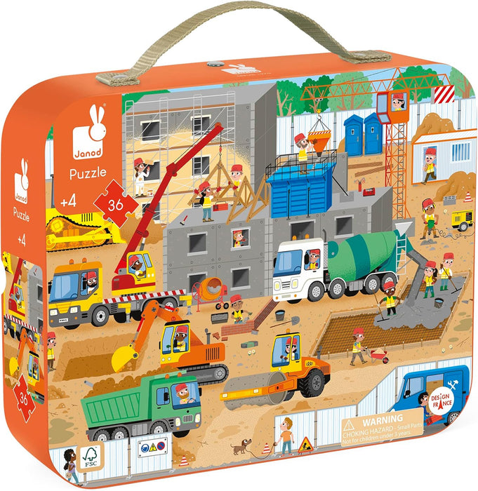 Janod Puzzle Construction Site 36 pieces
