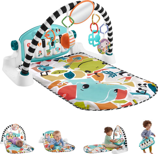 Shop Fisher Price Glow And Grow Kick And Play Piano Activity Mat, New Blue at Goodbuygears