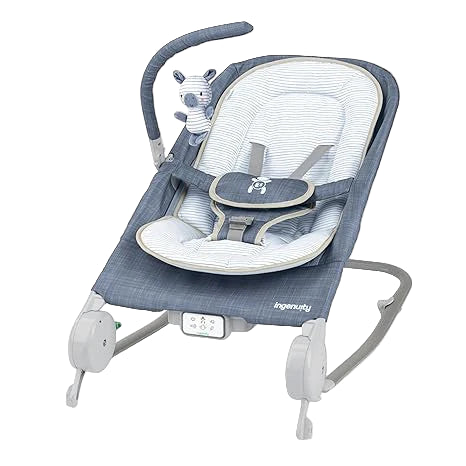 Shop Ingenuity Happy Belly Rock-to-Bounce Massage Seat, Chambray at Goodbuygears
