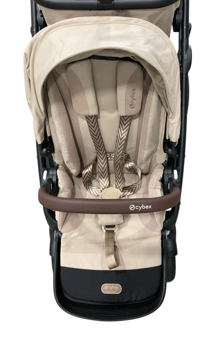 Shop Cybex e-Gazelle S Stroller, 2024, Almond Beige, Black at Goodbuygears