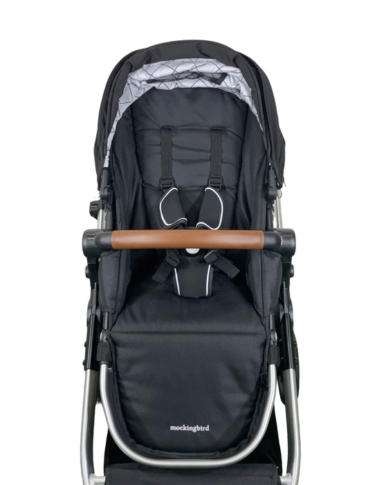 Shop Mockingbird Single to Double 2.0 Stroller, Black, Windowpane, Silver With Penny Leather, 2024 at Goodbuygears