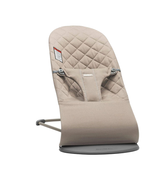 Shop BabyBjorn Bouncer Bliss, Dark Gray Frame, Sand Gray Cotton Classic Quilt at Goodbuygears