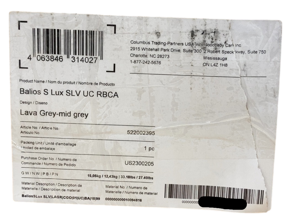 Shop Cybex Balios S Lux Stroller, Lava Grey, Silver Frame, 2024 at Goodbuygears