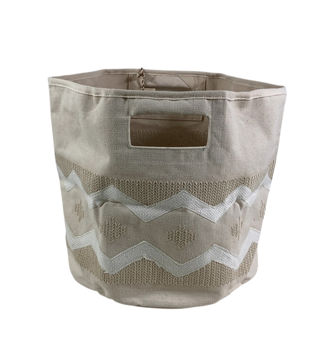 Shop Crane Baby Chevron Neutral Storage Bin at Goodbuygears