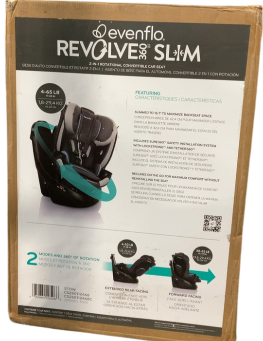 Shop Evenflo Revolve 360 Slim 2-in-1 Rotational Car Seat Without SensorSafe, Stow, 2025 at Goodbuygears