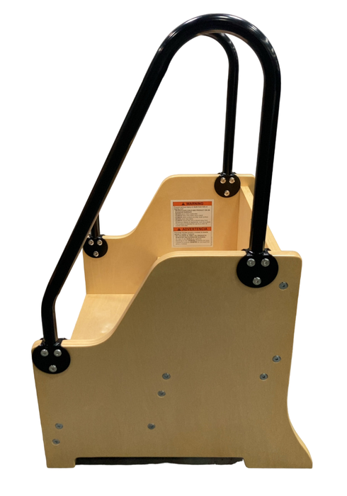 Shop Little Partners Reach-Up Kids Step Stool With Handles & Rails, Natural at Goodbuygears