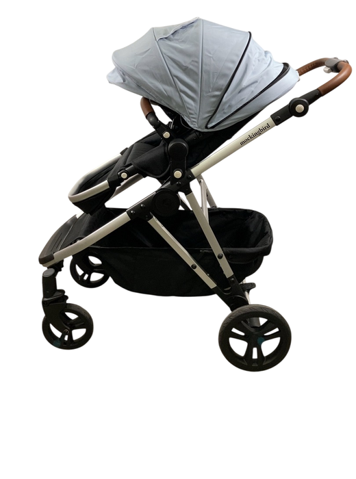 Shop Mockingbird Single to Double 2.0 Stroller, 2024, Silver With Penny Leather, Sky, Watercolor Drops at Goodbuygears