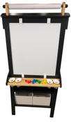 Shop Little Partners Deluxe Learn 'N Play Art Center Easel, Charcoal with Natural at Goodbuygears