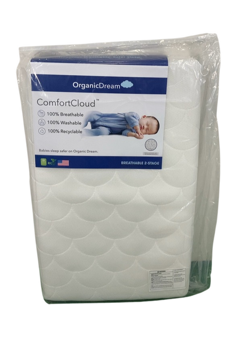 Shop Organic Dream ComfortCloud Mini Crib Mattress, White at Goodbuygears
