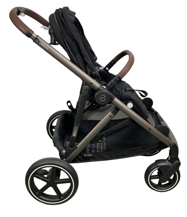 Shop Cybex Gazelle S Modular Stroller, 2024, Moon Black, Taupe Frame at Goodbuygears