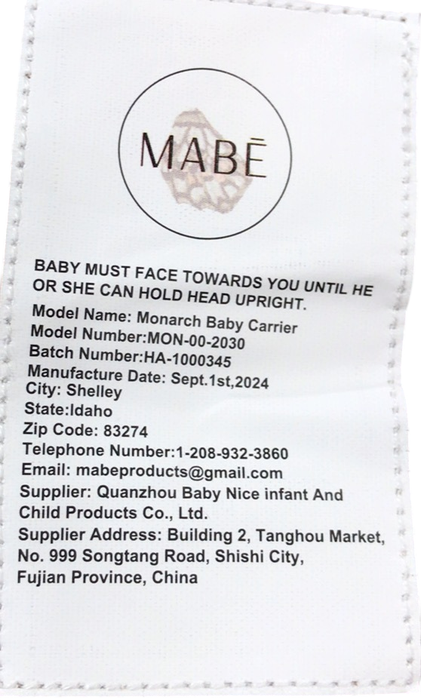 Shop Mabē The Monarch Carrier, Mocha Check at Goodbuygears