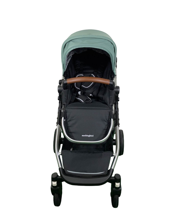 Shop Mockingbird Single to Double 2.0 Stroller, Sage, Windowpane, Silver With Penny Leather, 2024 at Goodbuygears