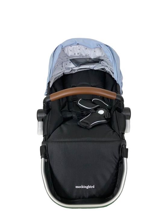 Shop Mockingbird 2nd Seat Kit 2.0, Sky, Watercolor Drops, Silver With Penny Leather at Goodbuygears