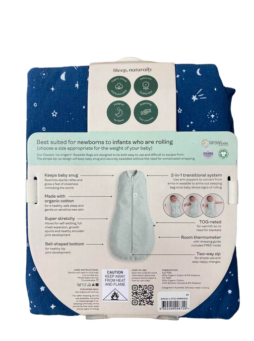 Shop ErgoPouch Cocoon Swaddle Bag, 1.0 TOG, 3-6M, Night Sky at Goodbuygears