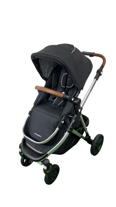 Shop Mockingbird Single 2.0 Stroller, 2024, Black, Silver With Penny Leather, Windowpane at Goodbuygears