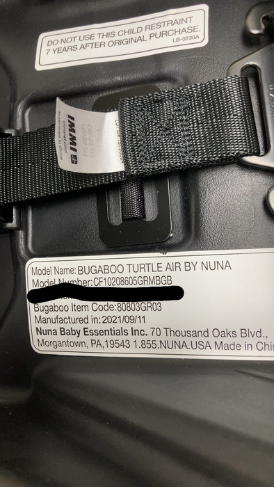 Shop Bugaboo Turtle Air By Nuna Car Seat, 2021, Grey Melange at Goodbuygears