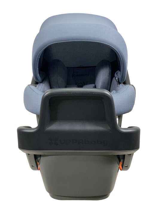 Shop UPPAbaby MESA MAX Infant Car Seat and Base, 2023, PureTech Gregory (Blue Melange) at Goodbuygears