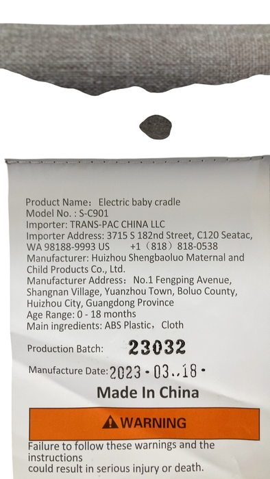 Shop TFCFL Electric Baby Bassinet Cradle at Goodbuygears