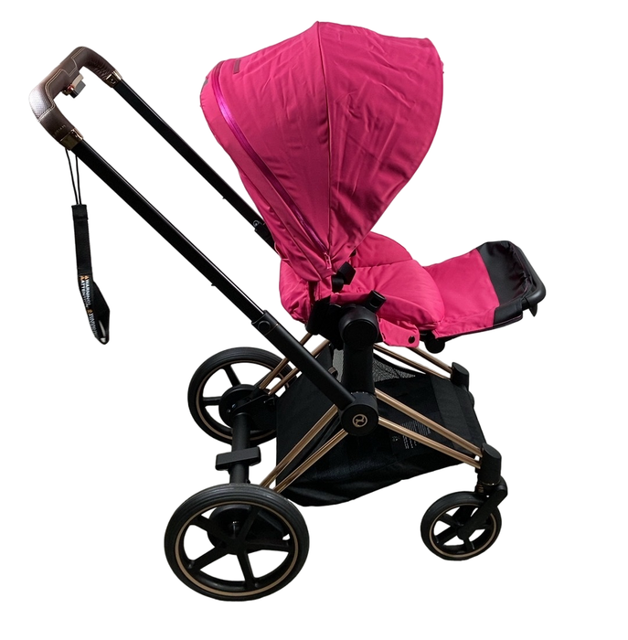 Shop Cybex E-PRIAM Electric Stroller, 2019, Fancy Pink, Rose Gold, without Battery at Goodbuygears