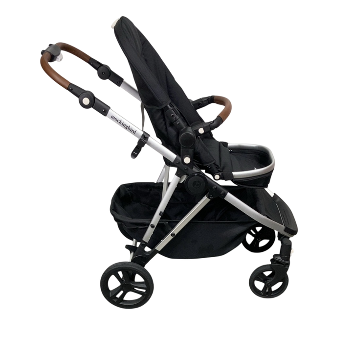 Shop Mockingbird Single to Double 2.0 Stroller, 2024, No Canopy, No Canopy, Silver With Penny Leather at Goodbuygears