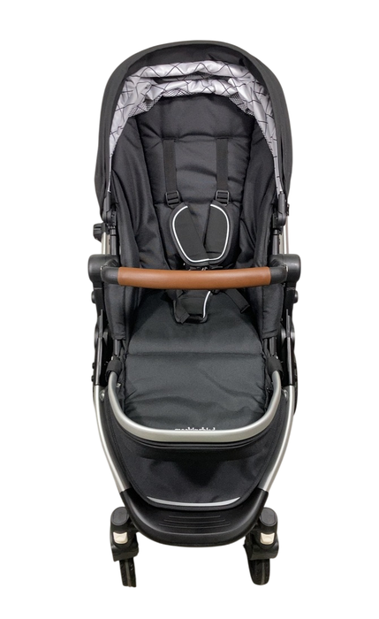 Shop Mockingbird Single 2.0 Stroller, 2024, Black, Silver With Penny Leather, Windowpane at Goodbuygears