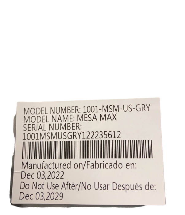 Shop UPPAbaby MESA MAX Infant Car Seat and Base, 2022, PureTech Greyson (Charcoal Melange) at Goodbuygears