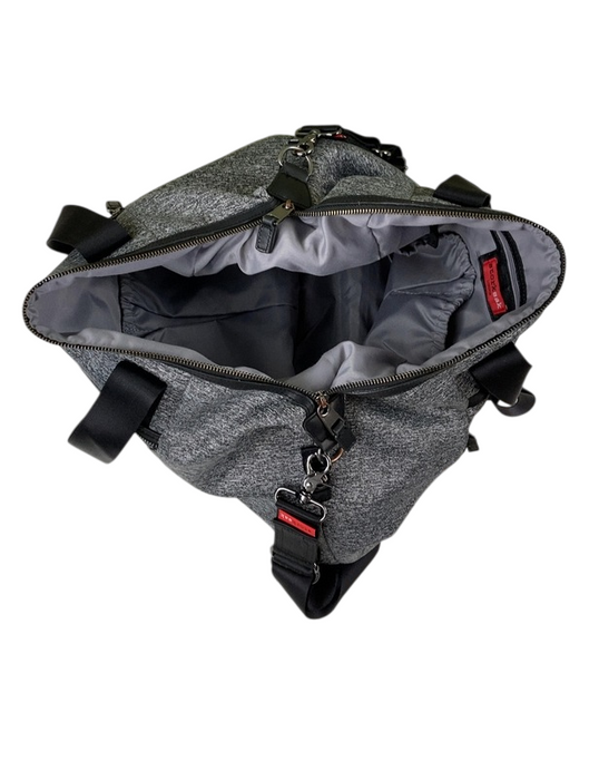 Shop StorkSak Stevie Luxe Diaper Bag, Scuba Grey Marl at Goodbuygears
