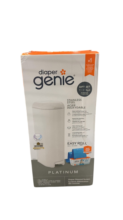 Shop Diaper Genie Platinum Diaper Pail, White at Goodbuygears