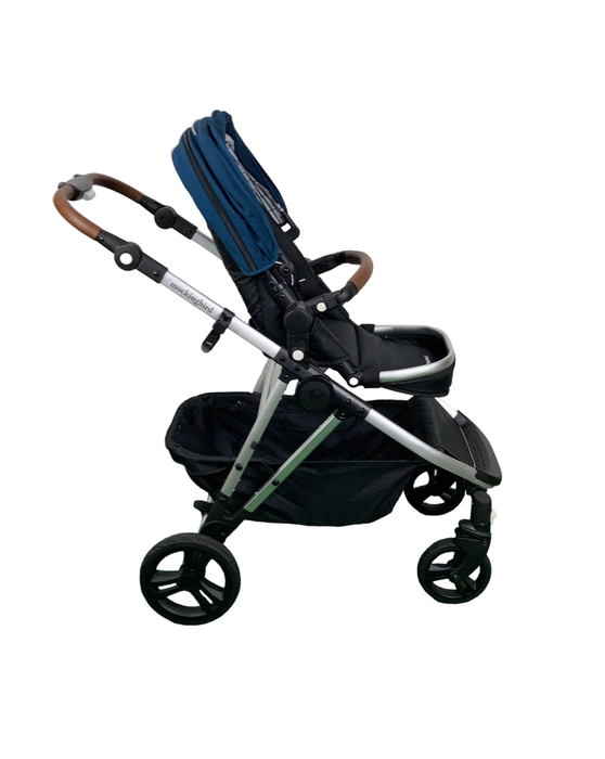 Shop Mockingbird Single to Double 2.0 Stroller, Silver with Penny Leather, Windowpane, Sea, 2024 at Goodbuygears