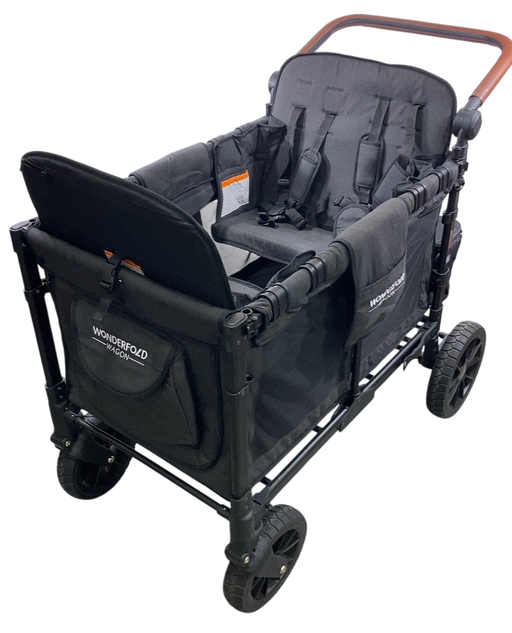 Shop Wonderfold W4 Luxe Quad Stroller Wagon, 2021, Volcanic Black at Goodbuygears