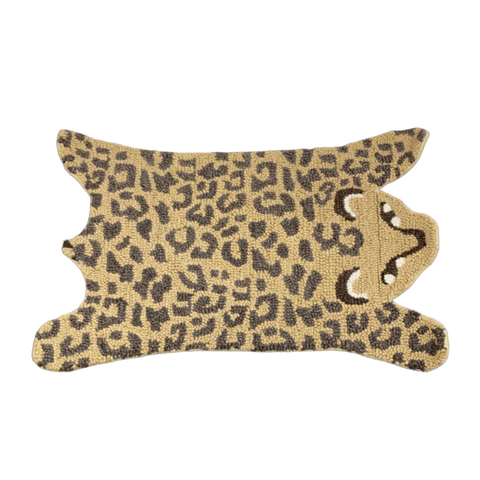 Shop Crane Baby Hand Tufted Wool Animal Shaped Rug, Leopard at Goodbuygears