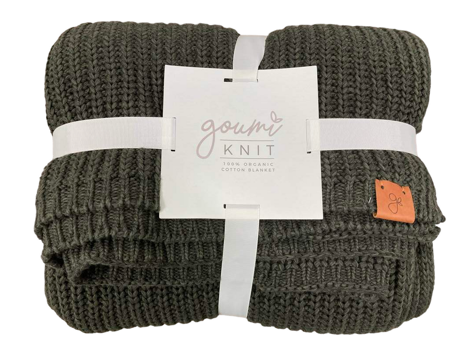 Shop Goumikids Knit Blanket, Pine at Goodbuygears