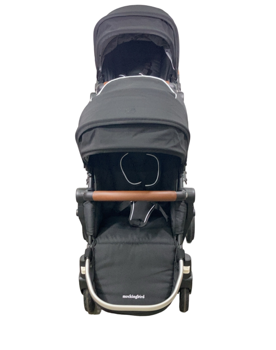 Shop Mockingbird Single to Double 2.0 Stroller with 2nd Seat, Black, Watercolor Drops, Silver With Penny Leather, 2024 at Goodbuygears