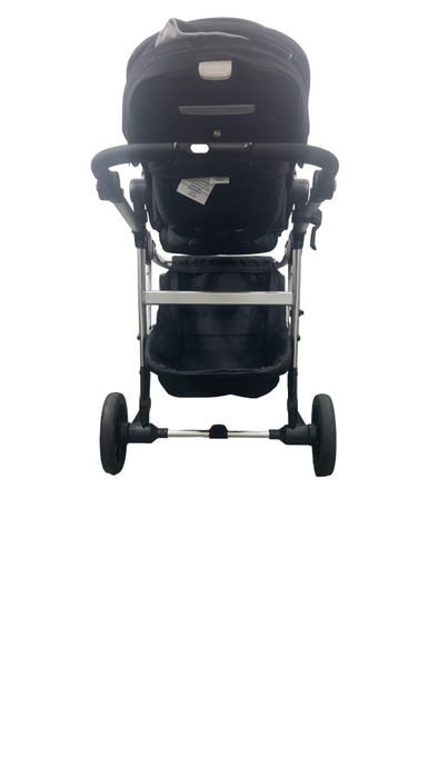 Shop Mockingbird Single to Double 2.0 Stroller, 2024, Black, Silver With Black Leather, Watercolor Drops at Goodbuygears