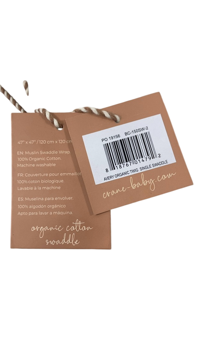 Shop Crane Baby Cotton Muslin Single Swaddle, Avery Poppy at Goodbuygears