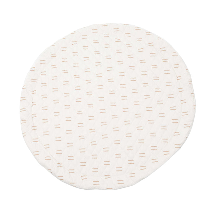 Shop Poppyseed Play Extra Padded Round Play Mat, Neutral Lines at Goodbuygears