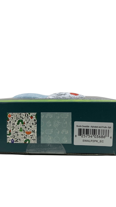 Shop Loulou Lollipop Muslin Swaddle 2 Pack, Eric Carle Alphabet And Fruits at Goodbuygears