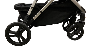 Shop Mockingbird Single 2.0 Stroller, 2024, Black, Silver With Black Leather, Windowpane at Goodbuygears