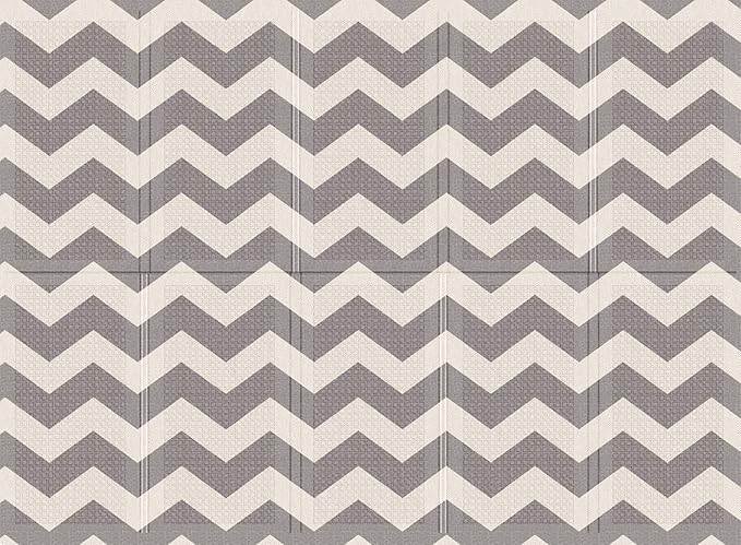 Parklon Portable Double-Sided Folding Play Mat, ABC/Urban Zig Zag