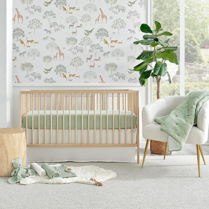 Shop Levtex Baby Cloud Muslin 5 Piece Bedding Set, Green at Goodbuygears