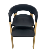 Shop Stokke Steps Chair, Black/Natural at Goodbuygears