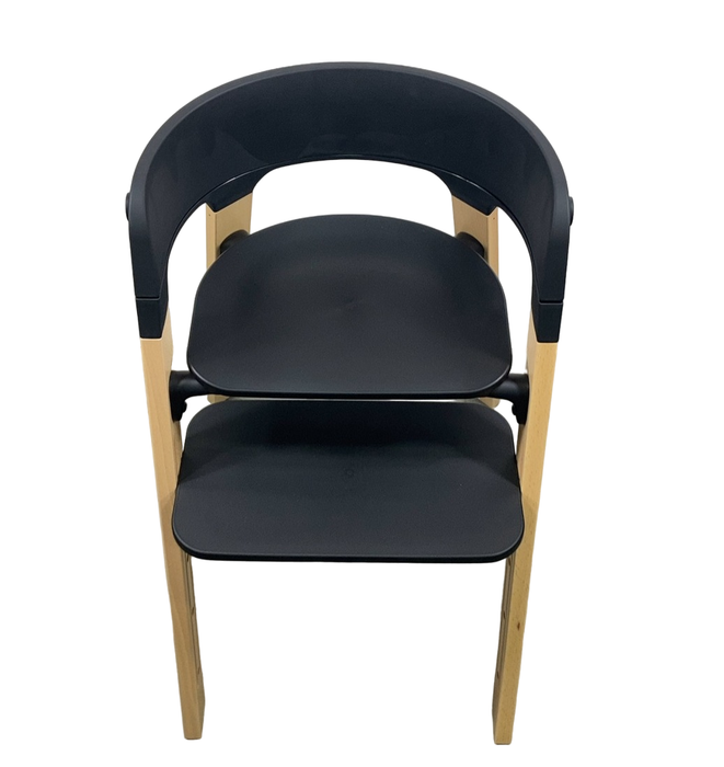 Shop Stokke Steps Chair, Black/Natural at Goodbuygears