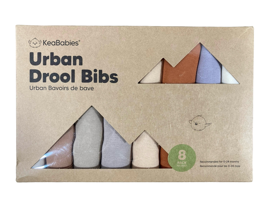 used KeaBabies Drool Bibs, Urban Terracotta