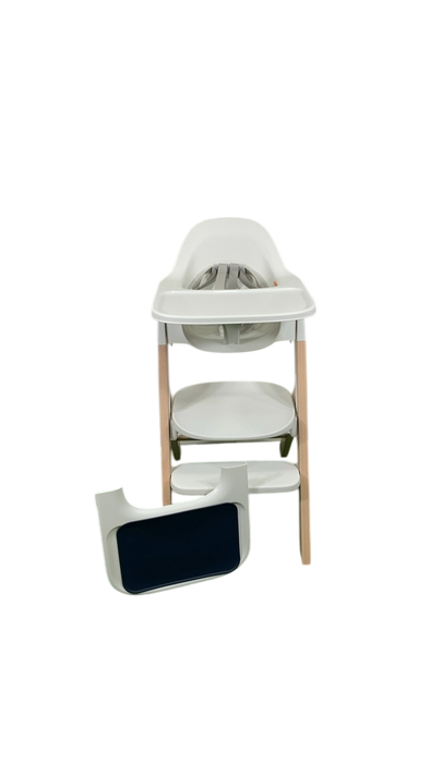 Shop Mockingbird High Chair, 2.0, Natural Beech, White HIDDEN 9.25 JL at Goodbuygears