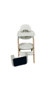 Shop Mockingbird High Chair, 2.0, Natural Beech, White HIDDEN 9.25 JL at Goodbuygears