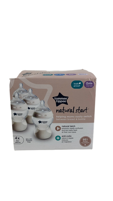 Shop Tommee Tippee Natural Start Baby Bottle Set, 9 oz, Clear, Pack of 4 at Goodbuygears