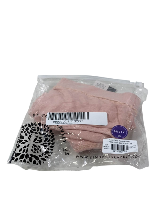 used Kindred Bravely French Terry Racerback Nursing And Sleep Bra, Soft Pink, Medium- Busty