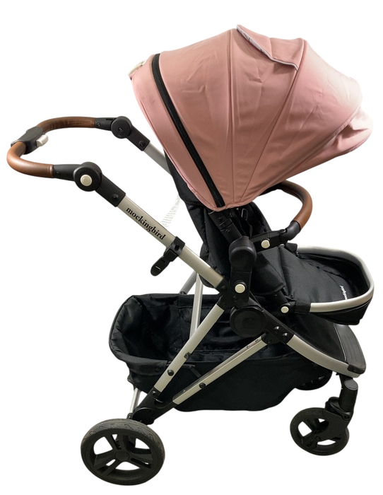 Shop Mockingbird Single 2.0 Stroller, 2024, Bloom, Silver With Penny Leather, Windowpane at Goodbuygears